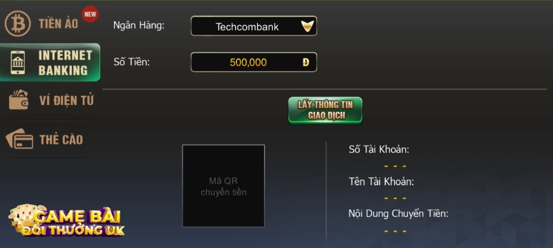 Cách nạp tiền B52